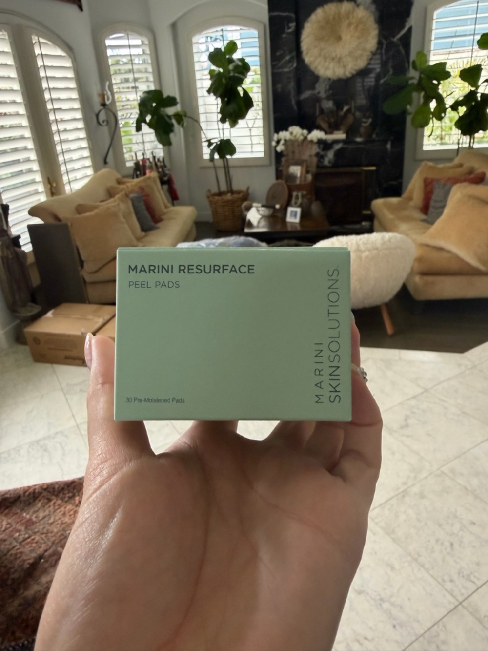 Marini Resurface Peel Pads - Cream Green